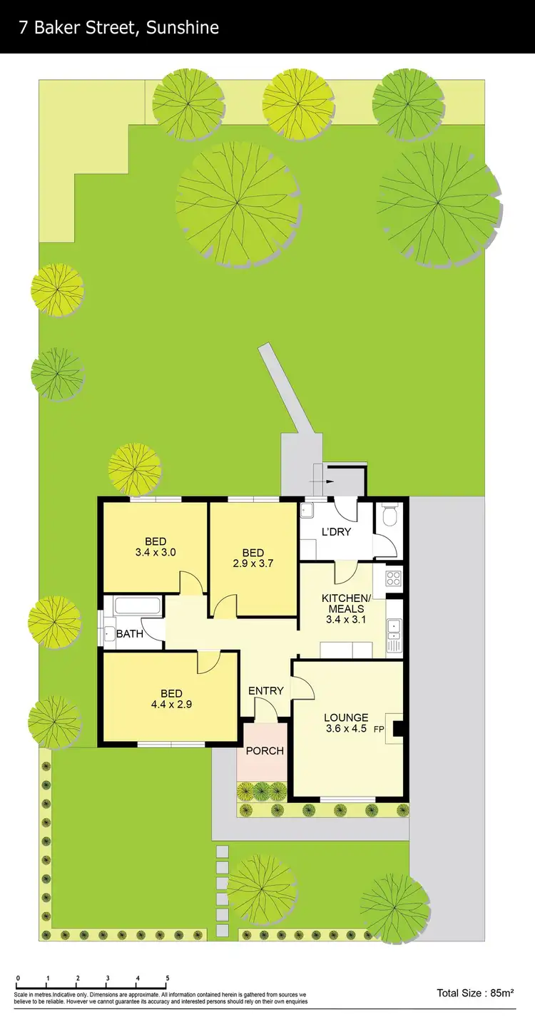 Floorplan of Homely house listing, 7 Baker Street, Sunshine VIC 3020