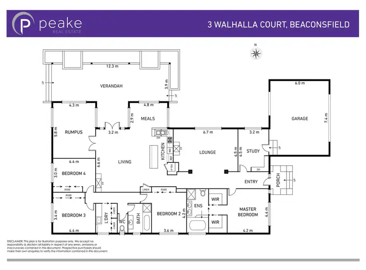 Floorplan of Homely house listing, 3 Walhalla Court, Beaconsfield VIC 3807