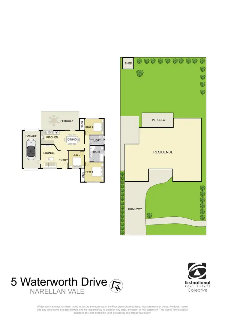 Floorplan of Homely house listing, 5 Waterworth Drive, Narellan Vale NSW 2567