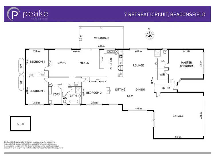 Floorplan of Homely house listing, 7 Retreat Circuit, Beaconsfield VIC 3807