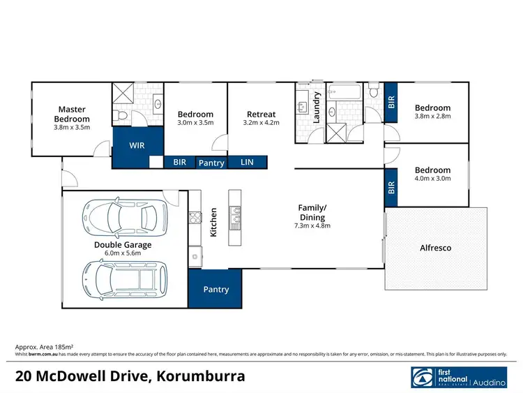 Floorplan of Homely house listing, 20 McDowell Drive, Korumburra VIC 3950