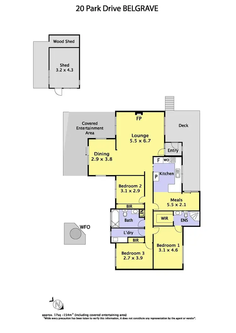 Floorplan of Homely house listing, 20 Park Drive, Belgrave VIC 3160