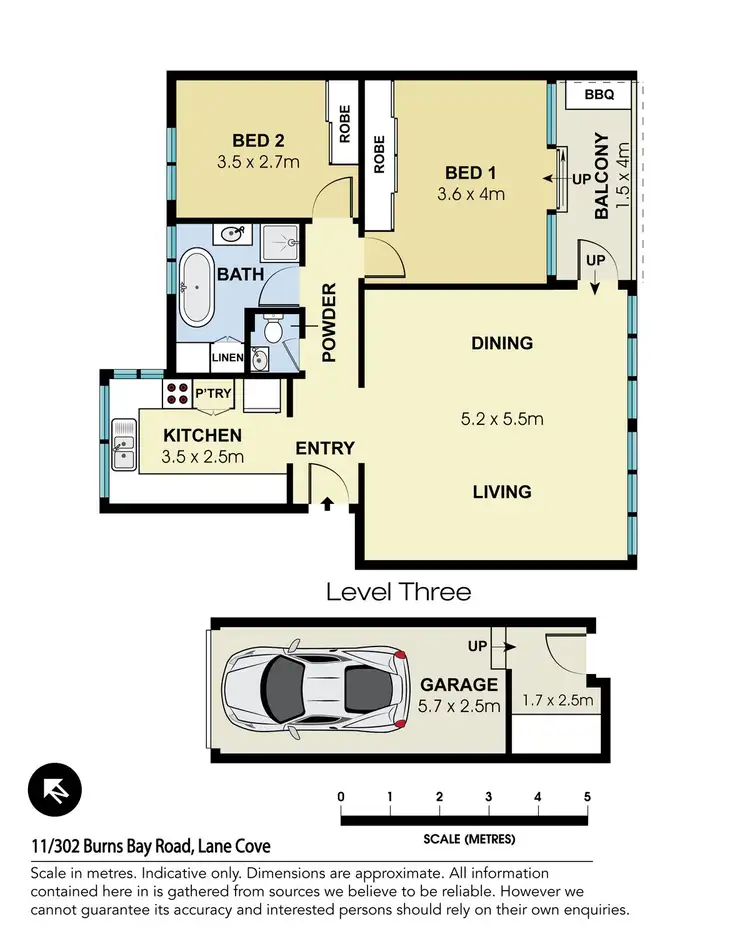 Floorplan of Homely unit listing, 11/302 Burns Bay Road, Lane Cove NSW 2066