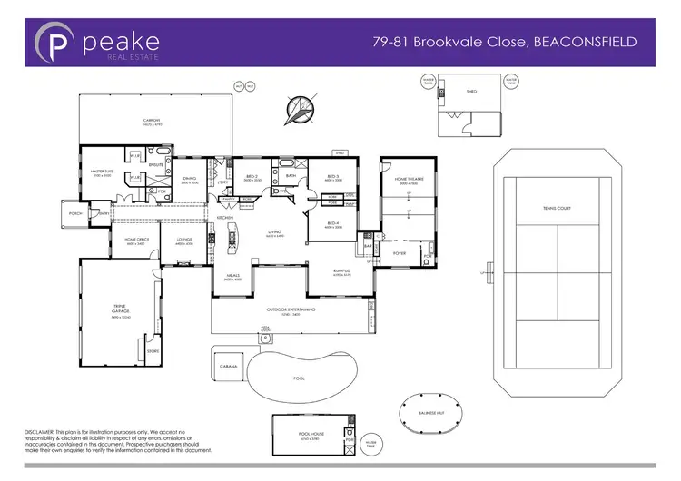 Floorplan of Homely house listing, 79-81 Brookvale Close, Beaconsfield VIC 3807