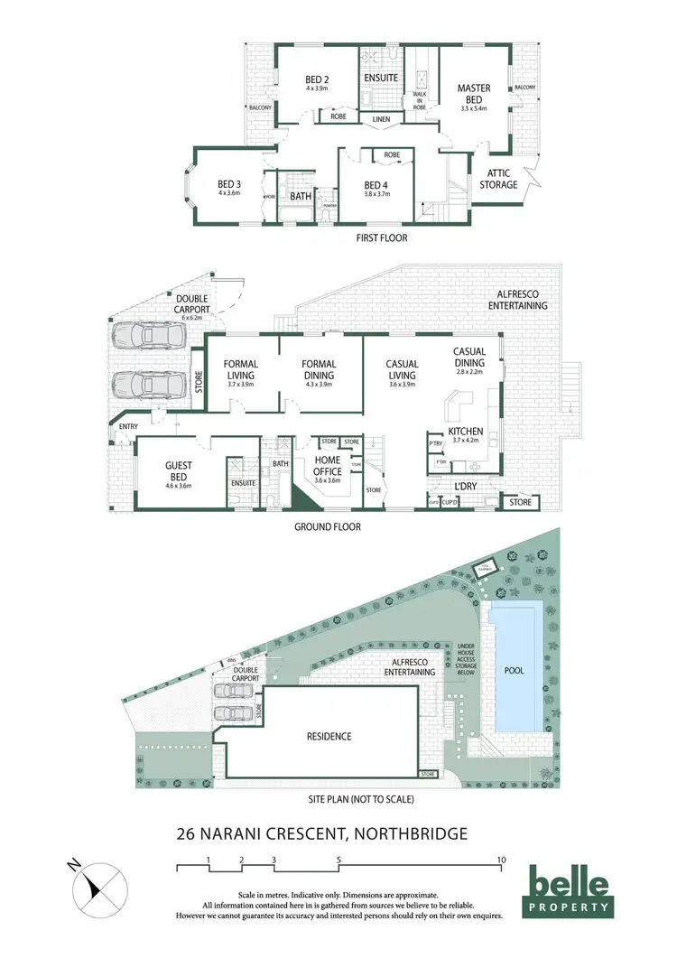 Floorplan of Homely house listing, 26 Narani Crescent, Northbridge NSW 2063