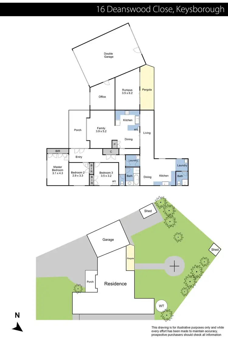 Floorplan of Homely house listing, 16 Deanswood Close, Keysborough VIC 3173