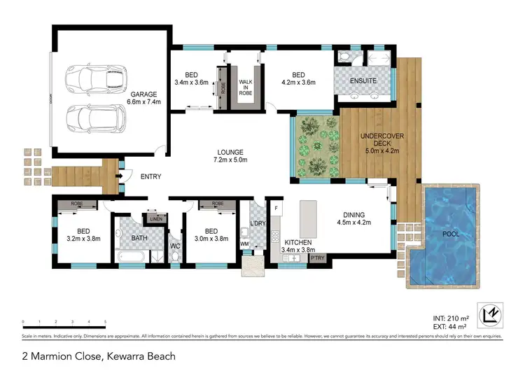 Floorplan of Homely house listing, 2 Marmion Close, Kewarra Beach QLD 4879