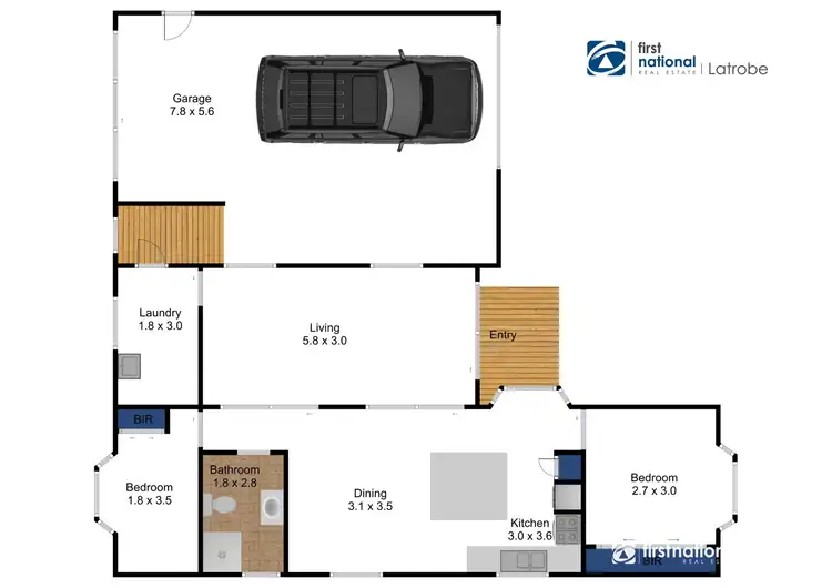 Floorplan of Homely house listing, 148 Oxford Street, Mayfair Gardens, Traralgon VIC 3844