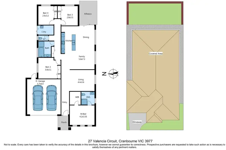 Floorplan of Homely house listing, 27 Valencia Circuit, Cranbourne VIC 3977