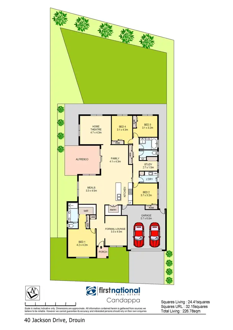 Floorplan of Homely house listing, 40 Jackson Drive, Drouin VIC 3818