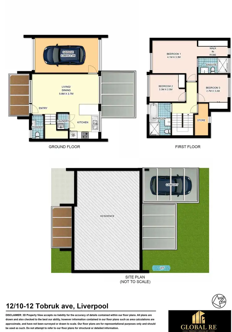 Floorplan of Homely townhouse listing, 11/10-12 Tobruk Ave, Liverpool NSW 2170