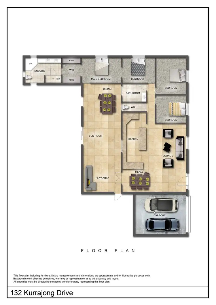 Floorplan of Homely house listing, 132 Kurrajong Drive, East Side NT 870