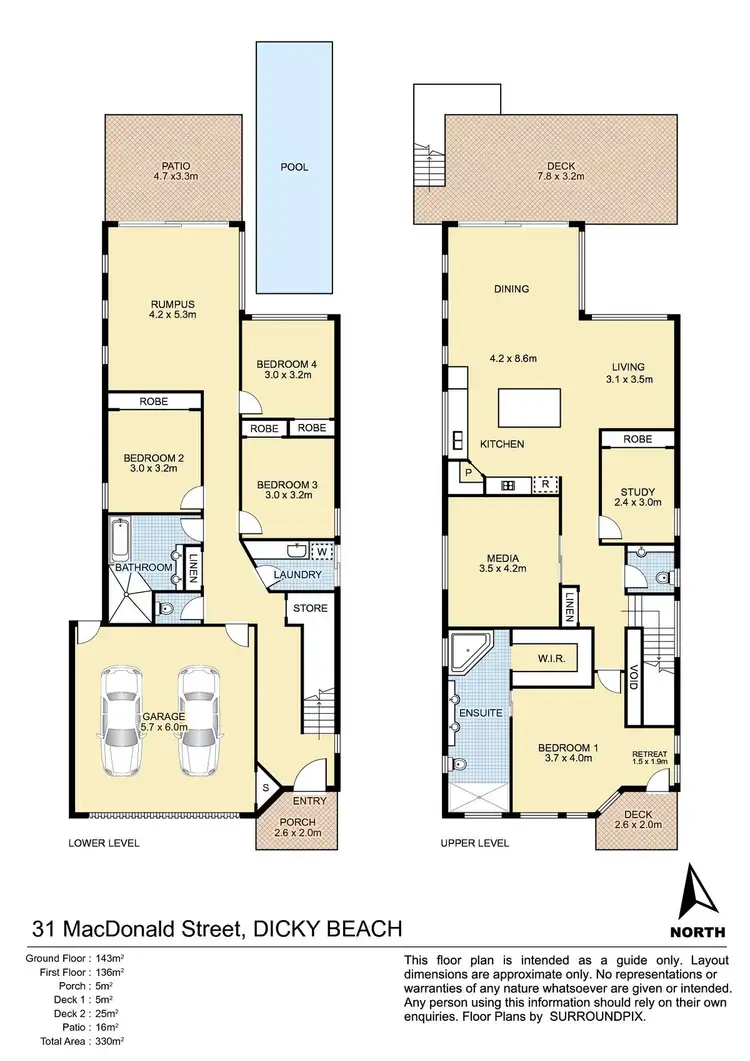 Floorplan of Homely house listing, 31 Macdonald Street, Dicky Beach QLD 4551