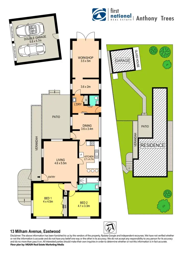 Floorplan of Homely house listing, 13 Milham Avenue, Eastwood NSW 2122