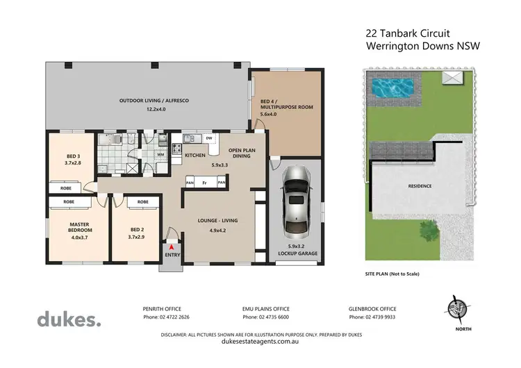 Floorplan of Homely house listing, 22 Tanbark Circuit, Werrington Downs NSW 2747