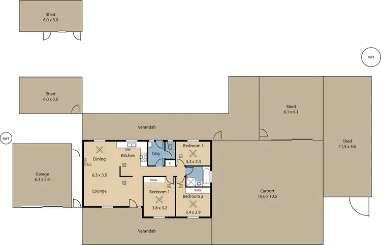 Floorplan of Homely house listing, 257 Hayman Road, Lewiston SA 5501