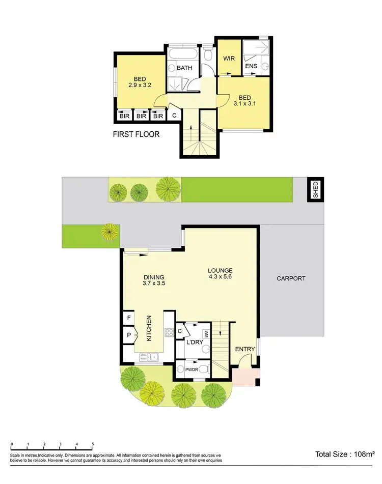 Floorplan of Homely townhouse listing, 2/2 Mitchell Street, Maribyrnong VIC 3032