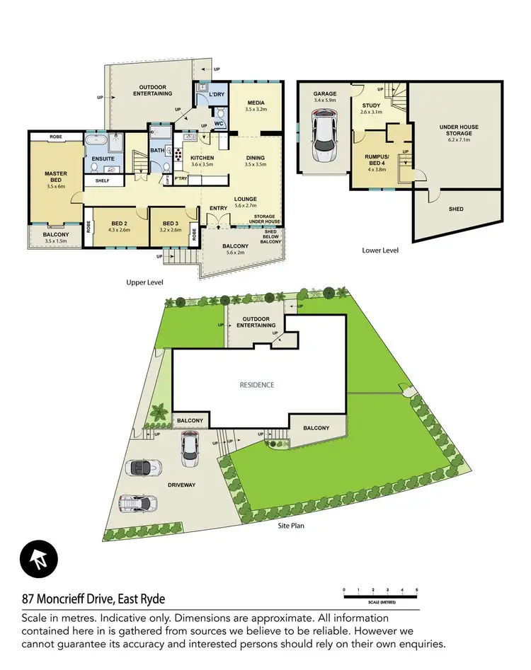 Floorplan of Homely house listing, 87 Moncrieff Drive, East Ryde NSW 2113