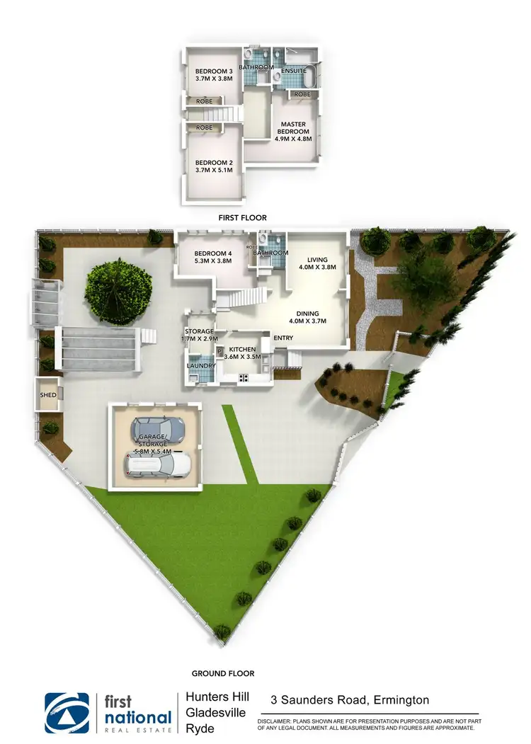 Floorplan of Homely house listing, 3 Saunders Road, Ermington NSW 2115