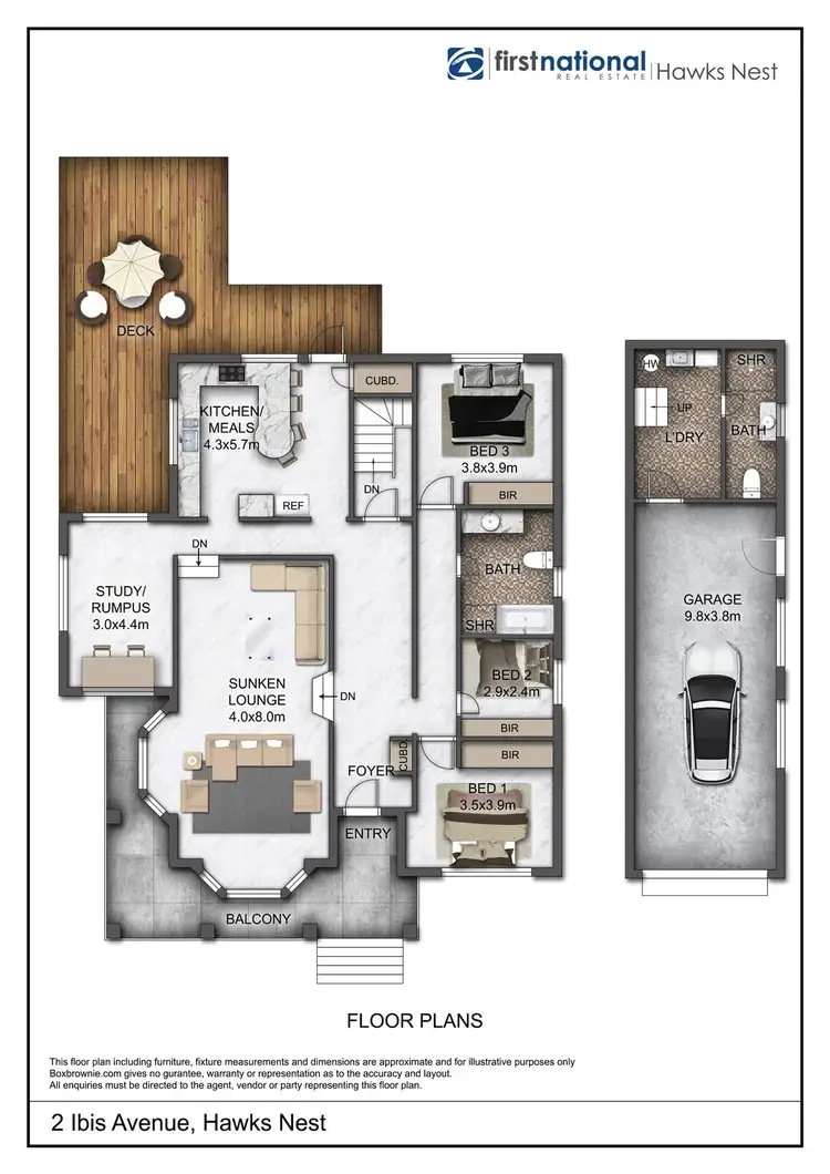 Floorplan of Homely house listing, 2 Ibis Avenue, Hawks Nest NSW 2324