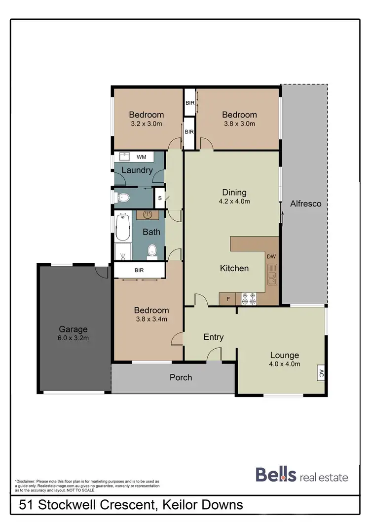 Floorplan of Homely house listing, 51 Stockwell Crescent, Keilor Downs VIC 3038