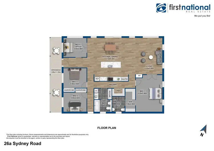 Floorplan of Homely house listing, 26A Sydney Road, Kelso NSW 2795