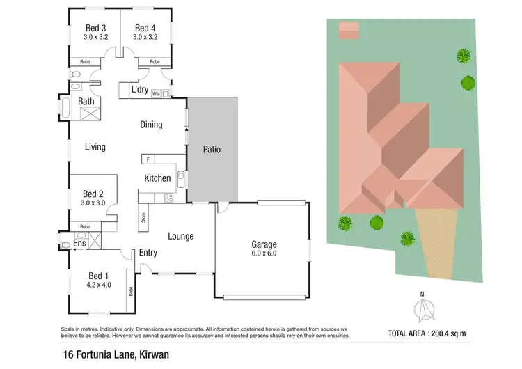 Floorplan of Homely house listing, 16 Fortunia Lane, Kirwan QLD 4817