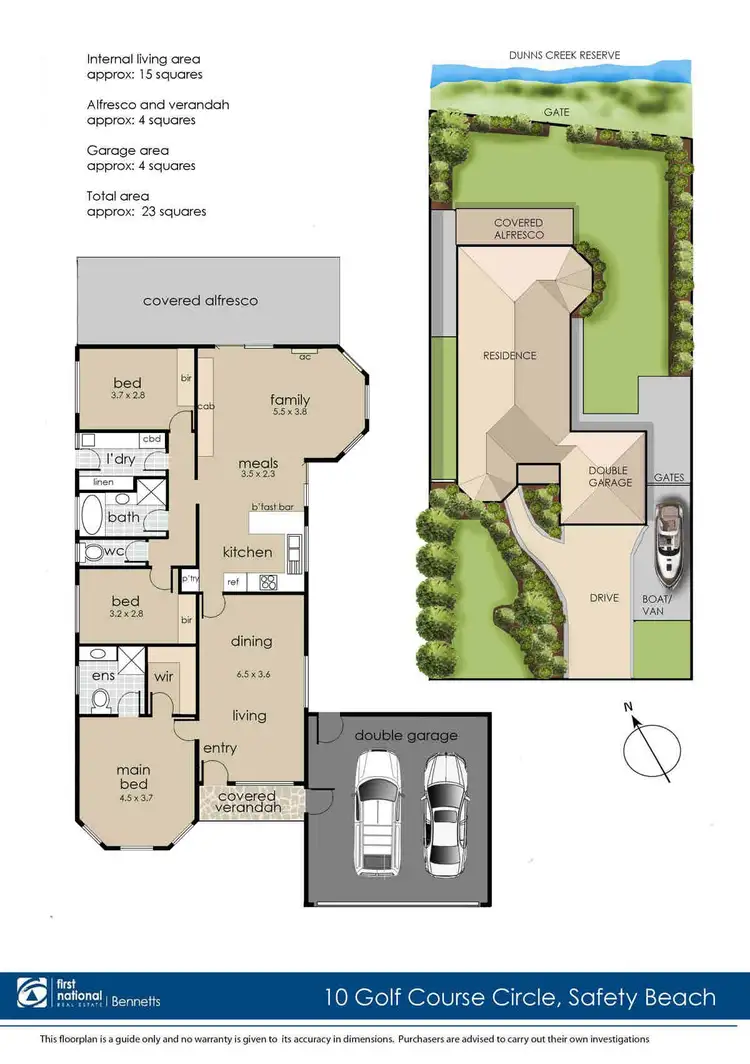 Floorplan of Homely house listing, 10 Golf Course Circle, Safety Beach VIC 3936