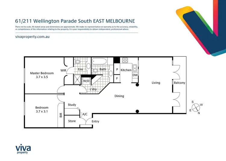 Floorplan of Homely apartment listing, 61/211 Wellington Parade South, East Melbourne VIC 3002