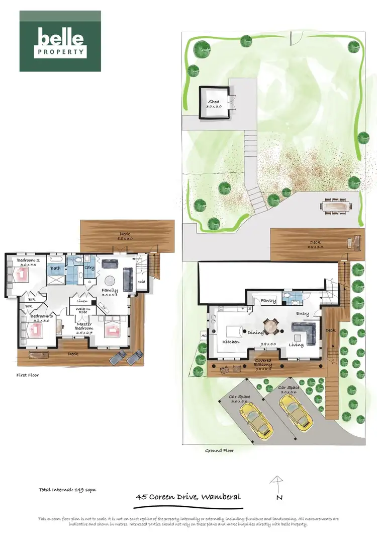 Floorplan of Homely house listing, 45 Coreen Drive, Wamberal NSW 2260