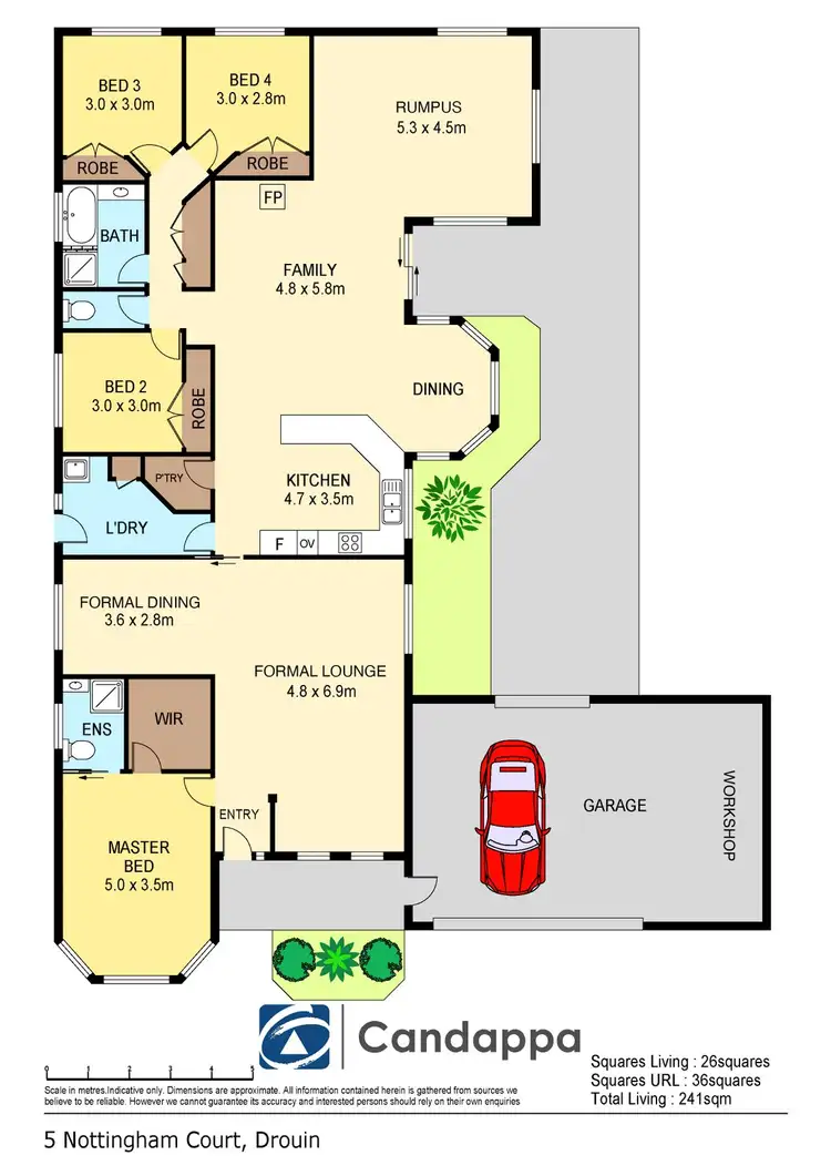 Floorplan of Homely house listing, 5 Nottingham Court, Drouin VIC 3818