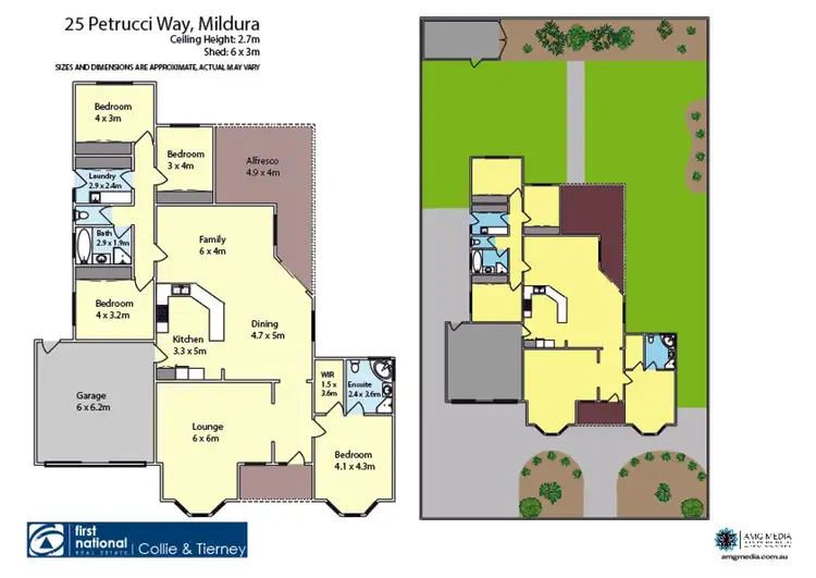 Floorplan of Homely house listing, 25 Petrucci Way, Mildura VIC 3500