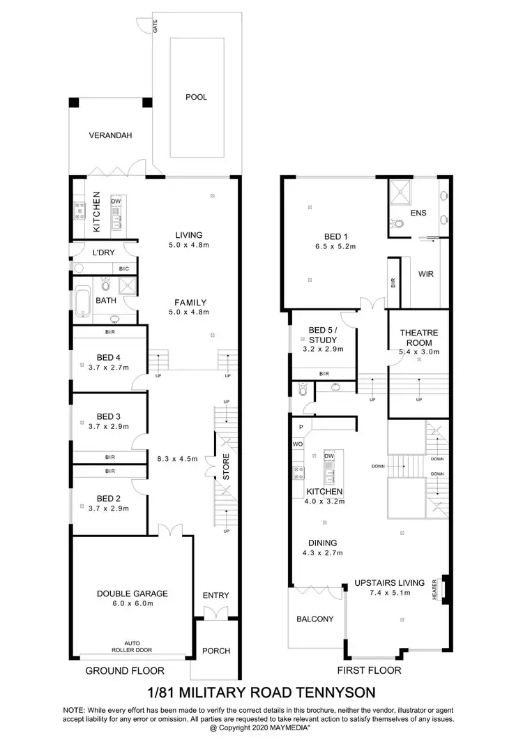 Floorplan of Homely house listing, 1/81 Military Road, Tennyson SA 5022