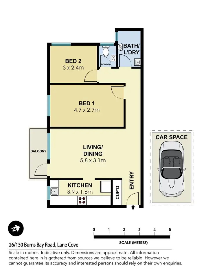 Floorplan of Homely apartment listing, 26/130 Burns Bay Road, Lane Cove NSW 2066