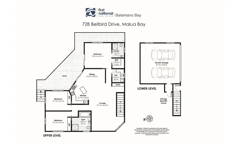 Floorplan of Homely house listing, 72B Bellbird Drive, Malua Bay NSW 2536