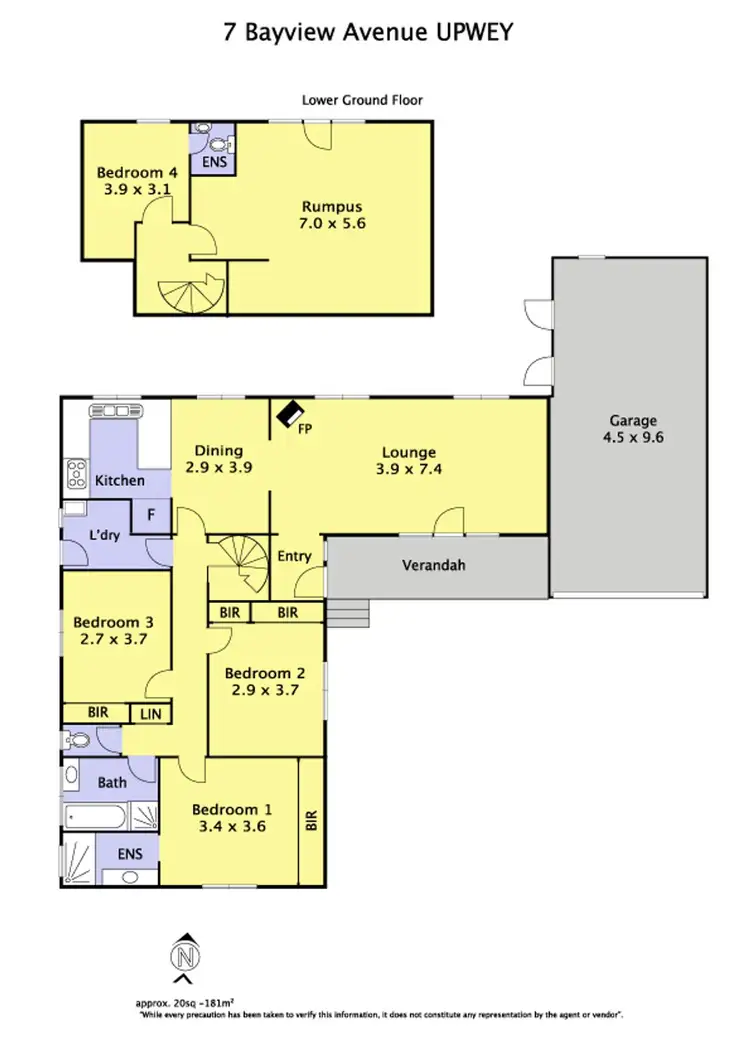 Floorplan of Homely house listing, 7 Bayview Avenue, Upwey VIC 3158