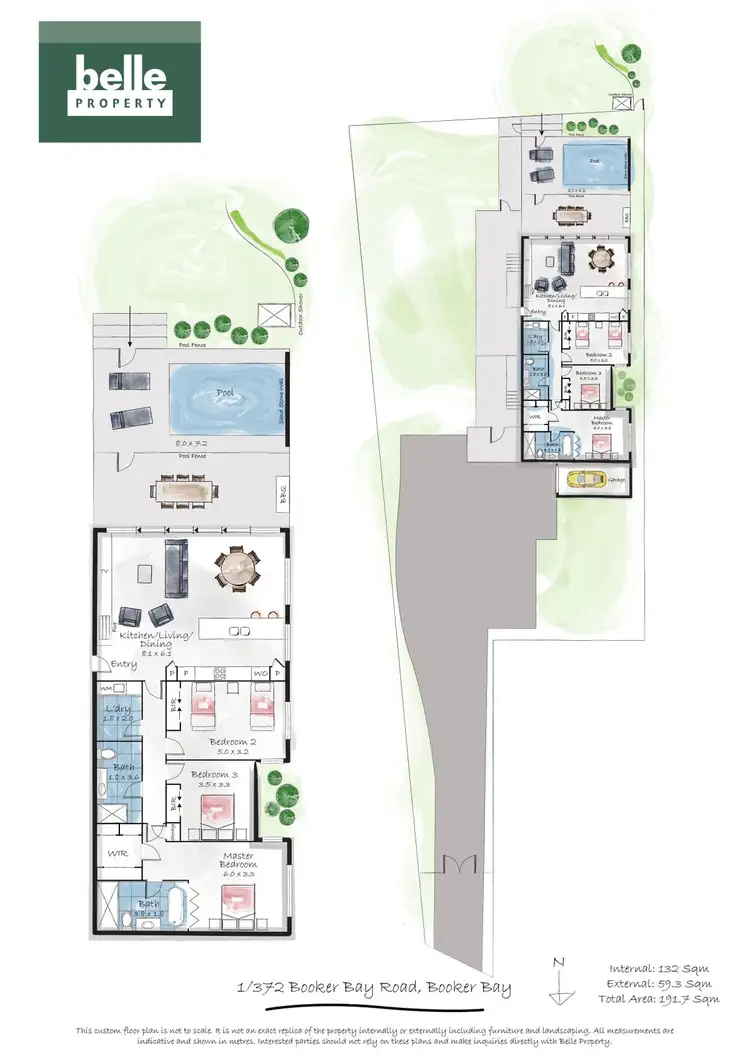 Floorplan of Homely unit listing, 1/372 Booker Bay Road, Booker Bay NSW 2257