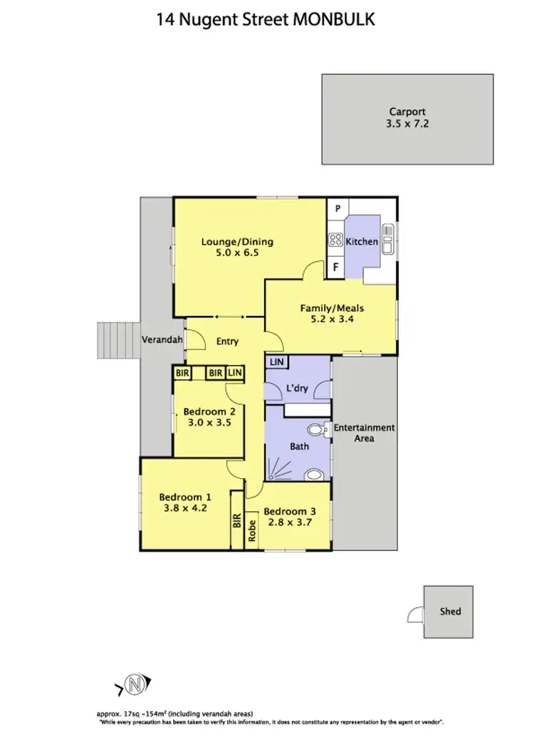 Floorplan of Homely house listing, 14 Nugent Street, Monbulk VIC 3793