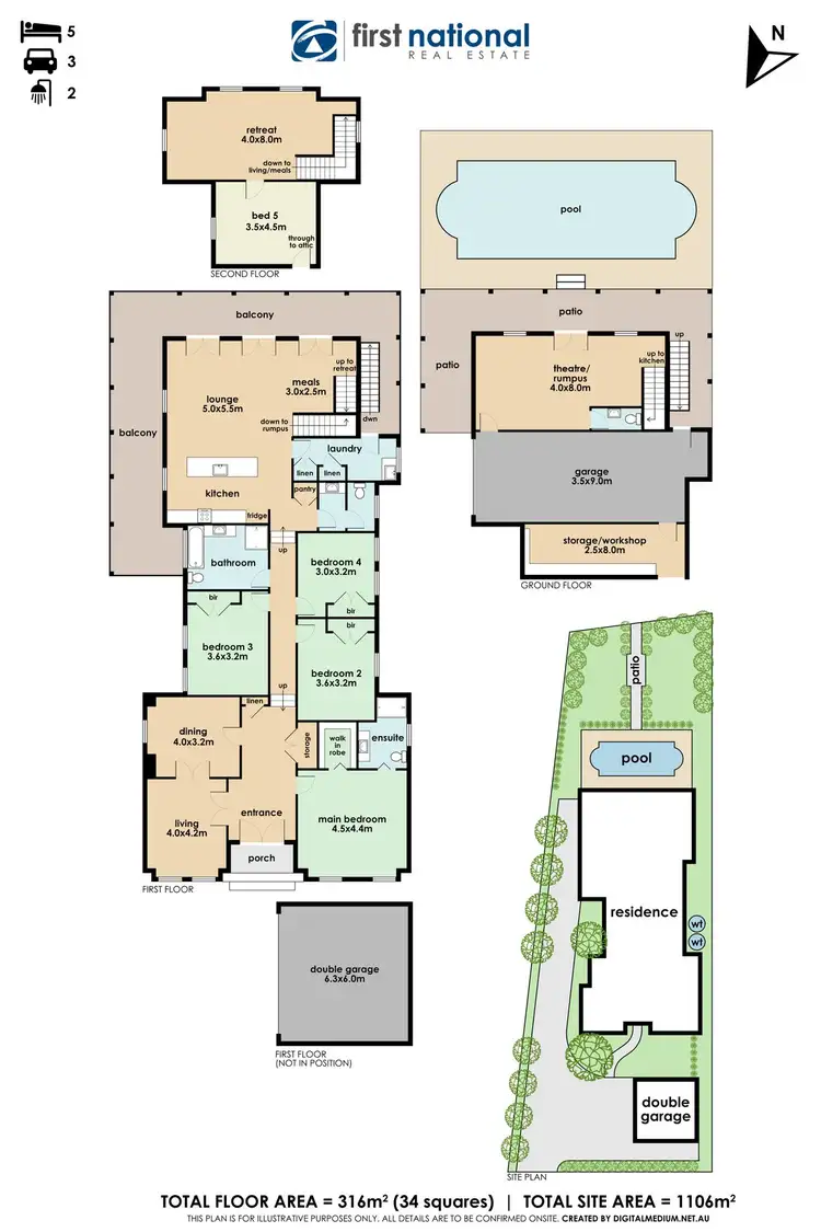 Floorplan of Homely house listing, 3 Kramer Drive, Berwick VIC 3806