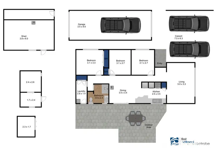 Floorplan of Homely house listing, 115 Cross's Road, Traralgon VIC 3844