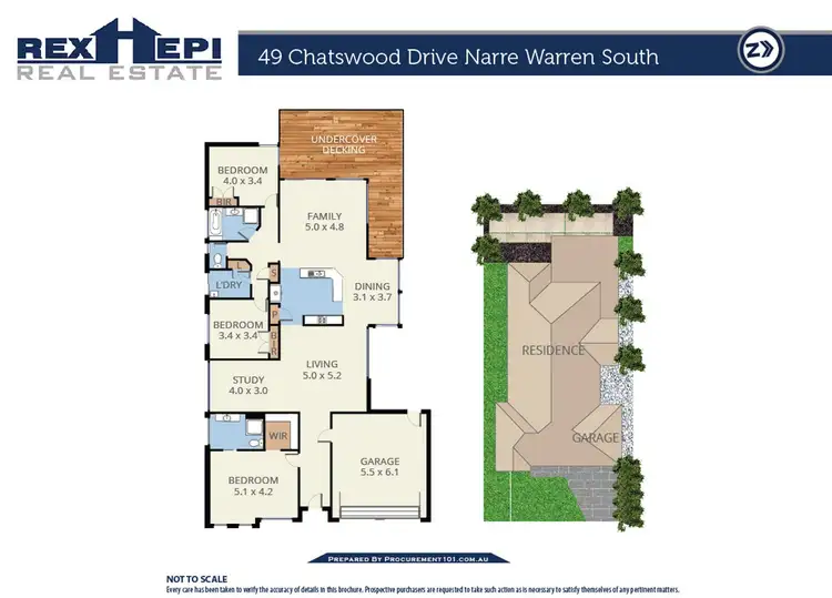 Floorplan of Homely house listing, 49 Chatswood Drive, Narre Warren South VIC 3805