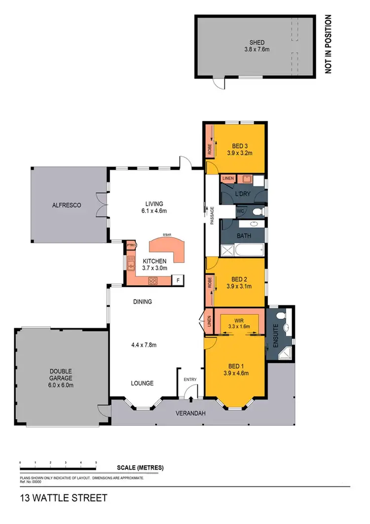 Floorplan of Homely house listing, 13 Wattle Drive, Spring Gully VIC 3550