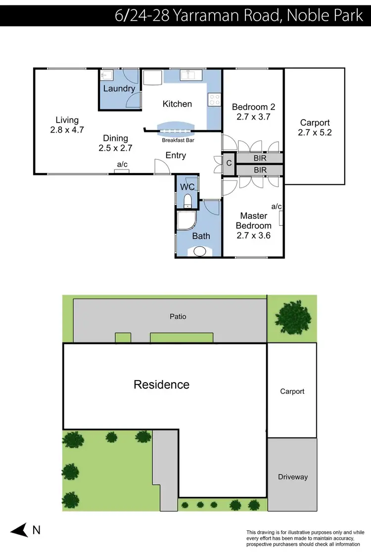 Floorplan of Homely unit listing, 6/24-28 Yarraman Road, Noble Park VIC 3174