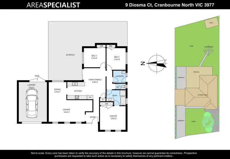 Floorplan of Homely house listing, 9 Diosma Court, Cranbourne North VIC 3977