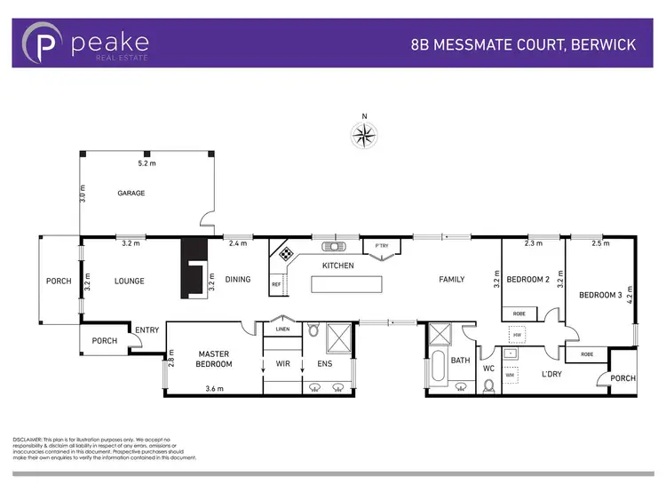 Floorplan of Homely unit listing, 8B Messmate Court, Berwick VIC 3806