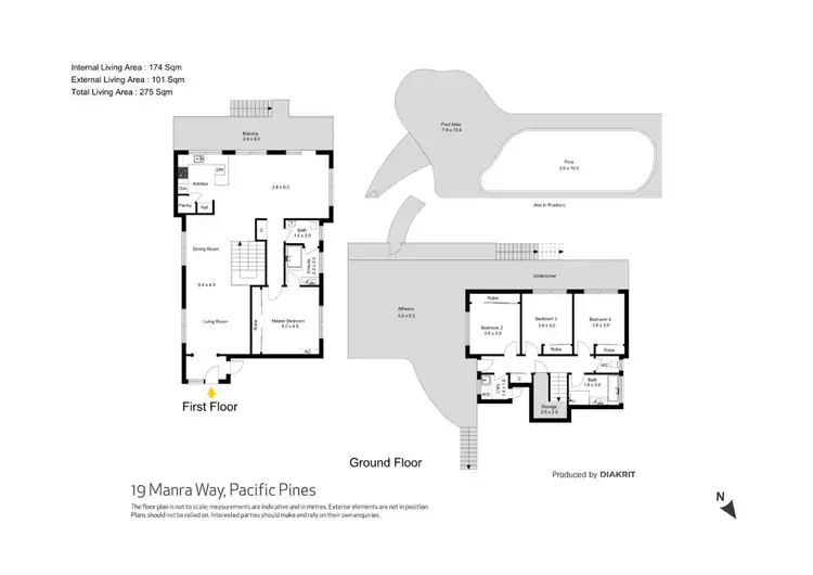 Floorplan of Homely house listing, 19 Manra Way, Pacific Pines QLD 4211