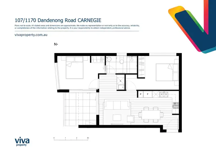 Floorplan of Homely apartment listing, 107/1170 Dandenong Road, Carnegie VIC 3163
