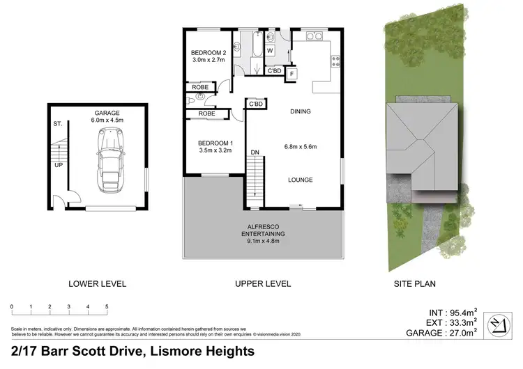 Floorplan of Homely unit listing, 2/17 Barr Scott Drive, Lismore Heights NSW 2480