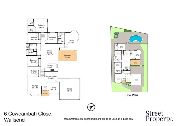 Floorplan of Homely house listing, 6 Coweambah Close, Wallsend NSW 2287