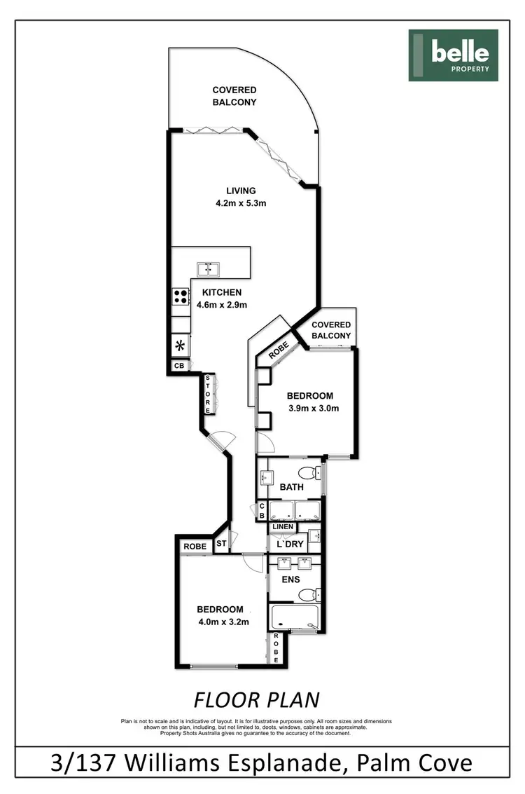 Floorplan of Homely apartment listing, 3/137 Williams Esplanade, Palm Cove QLD 4879